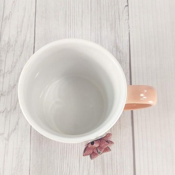 You Are Loved Mug Gift White Pink Love Lovers Coffee Tea Cup with Pink Ribbon - Picture 11 of 11